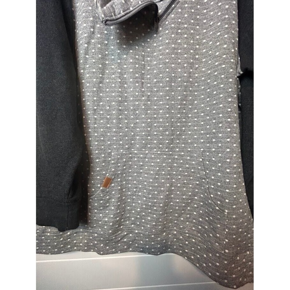 Maurices Jacket Women's 3 (24/26w) Gray Black Polka‎ Dots Pockets Plus Size - Picture 5 of 6